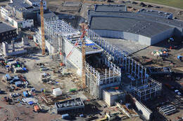 Aerial view over ESS Construction Site 14 February 2020