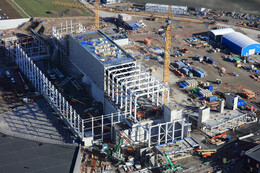 Aerial view over ESS Construction Site 14 February 2020
