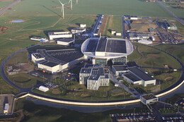 Aerial view over ESS Construction Site 23 November 2021